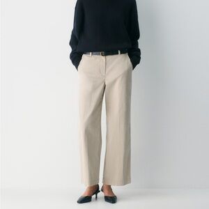 Aritzia Wilfred CHINO RELAXED HI-RISE WIDE PANT